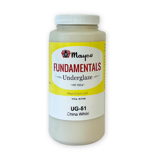 Mayco Fundamentals Underglaze China White 473mL