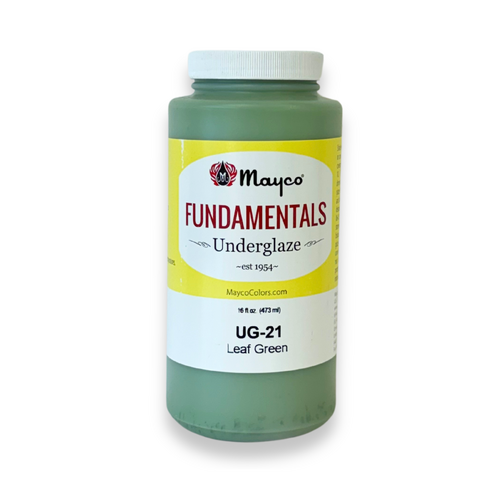 Mayco Fundamentals Underglaze Leaf Green 473mL