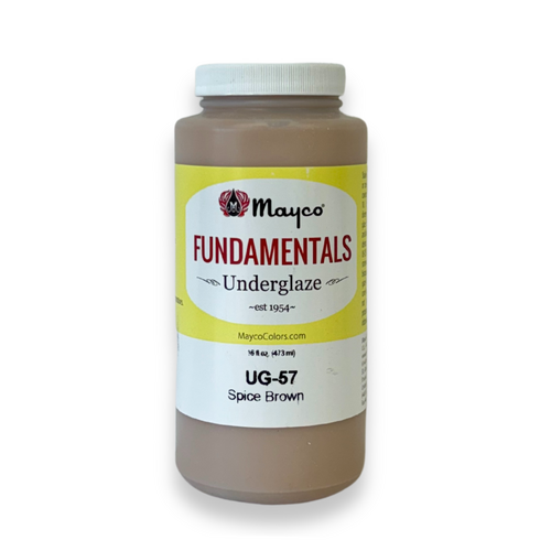 Mayco Fundamentals Underglaze Spice Brown 473mL