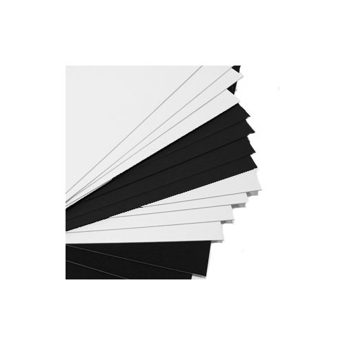 Mat Board Black with White Core A2 Pack of 5