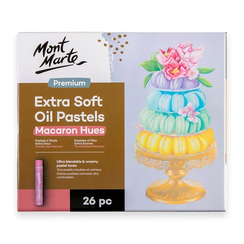 Mont Marte Extra Soft Oil Pastels Macaron Hue 26pc