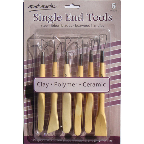 Mont Marte Single End Tools - Light Weight Set of 6