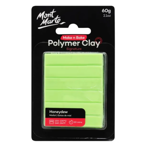 Mont Marte Make n Bake Polymer Clay 60g - Honeydew
