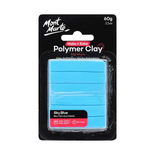 Mont Marte Make n Bake Polymer Clay 60g - Sky Blue