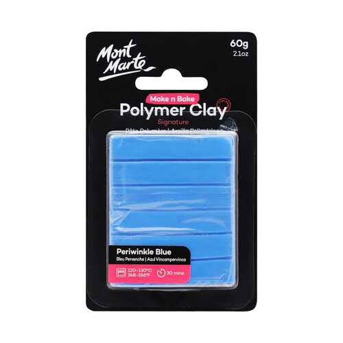 Mont Marte Make n Bake Polymer Clay 60g - Periwinkle Blue