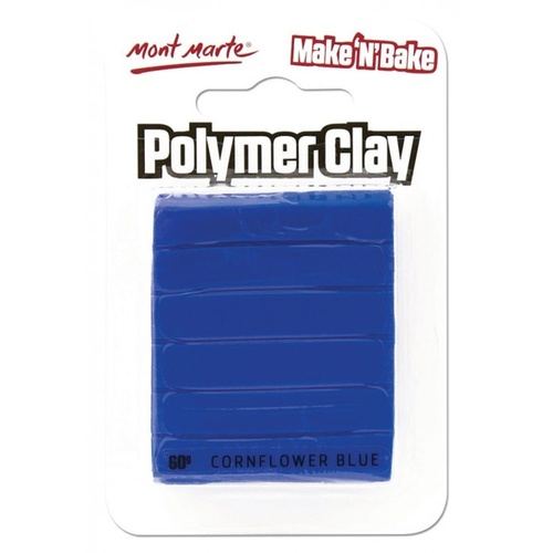 Mont Marte Make n Bake Polymer Clay 60g - Cornflower Blue