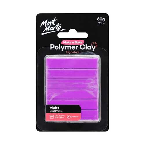Mont Marte Make n Bake Polymer Clay 60g - Violet