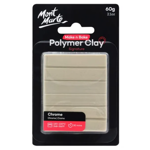 Mont Marte Make n Bake Polymer Clay 60g - Chrome