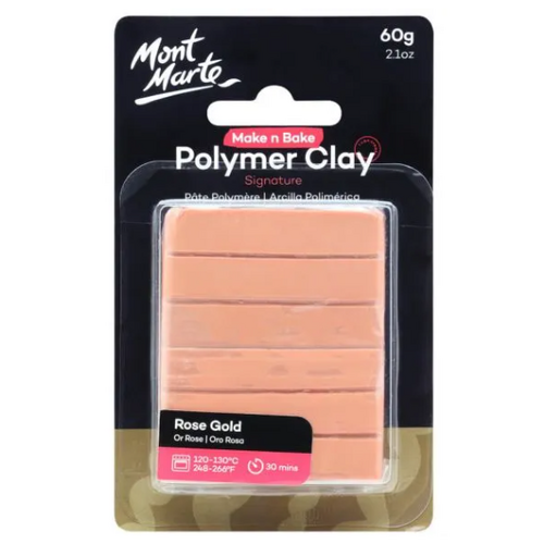 Mont Marte Make n Bake Polymer Clay 60g - Rose Gold