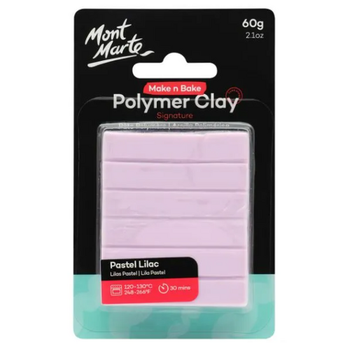 Mont Marte Make n Bake Polymer Clay 60g - Pastel Lilac