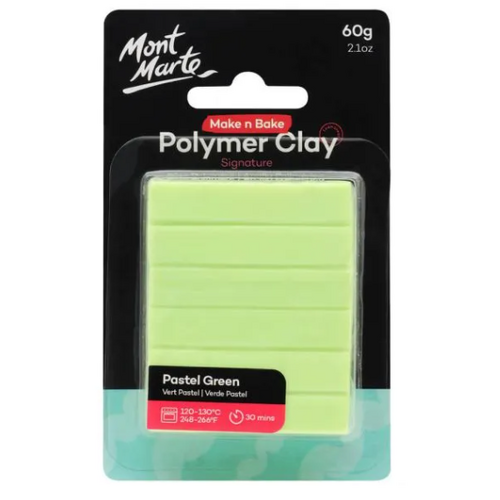 Mont Marte Make n Bake Polymer Clay 60g - Pastel Green