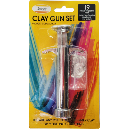 Modelling Clay Gun 19 Different Heads