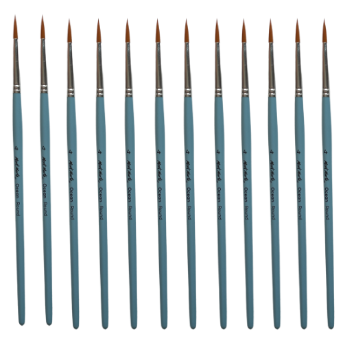 Mont Marte Ocean Taklon Brush Round #4 Box of 12