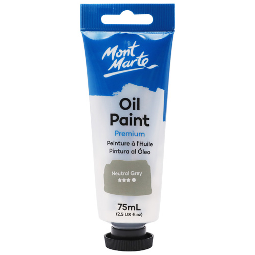 Mont Marte Oil Paint 75ml - Neutral Grey
