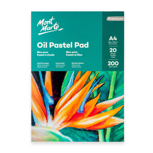 Mont Marte Oil Pastel Pad A4 200gsm 20sht