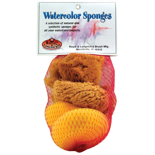 Ocean Sea Sponge Mix with Synthetic Sponge Pack of 5