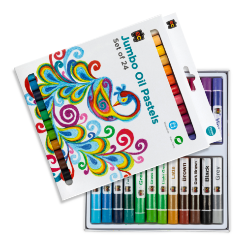 Educational Colours Jumbo Oil Pastels 24 Pack
