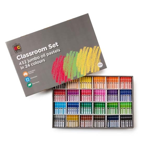 Educational Colours Jumbo Oil Pastels Classpack of 432