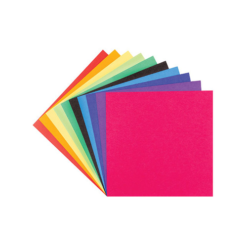 Folding Sheets Made of Coloured Drawing Paper Origami Paper Plain 15 x 15 cm 32 Sheets 80 g/m² Black 