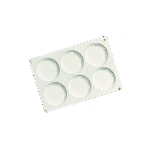 6 Hole Empty Plastic Stackable Palette Great for Zart Poster Paints