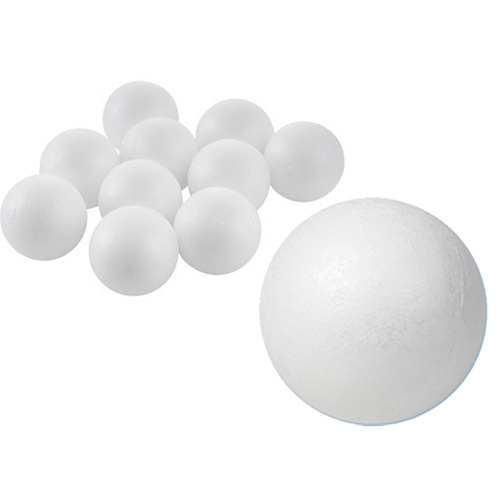 Polystyrene Balls Pack of 10 50mm