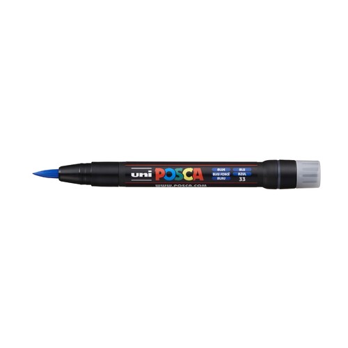 Uni Posca Brush Marker PCF-350 0.1-10mm Blue