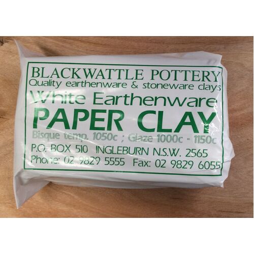 Paper Clay 10kg - White Earthenware