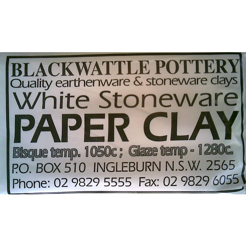 Paper Clay  10kg - White Stoneware
