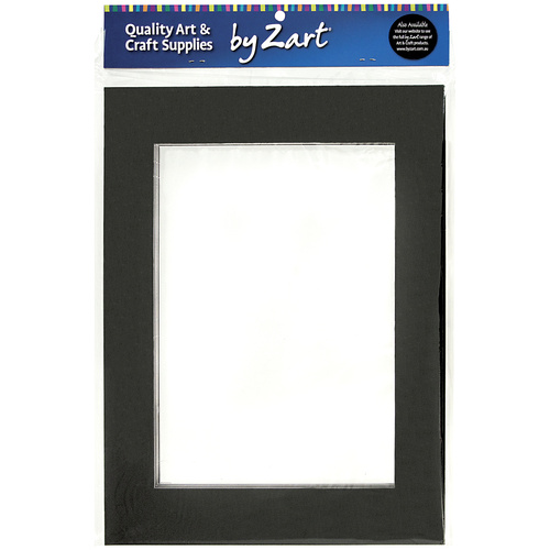 Pre-Cut Mountboard Frames Black & White A4 Double Sided Pack of 10