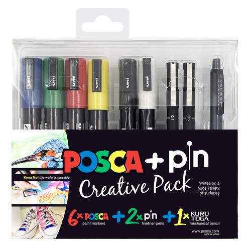 Posca + Pin Creative Set of 8