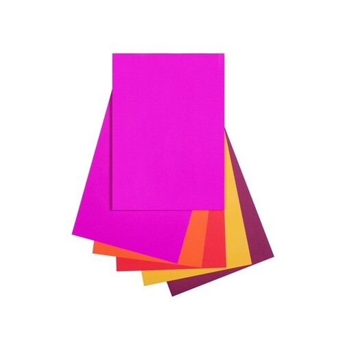 Quill A4 80gsm Copy Paper Warm (Reds) Assorted 100 Sheets