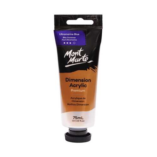 Mont Marte Dimension Acrylic Paint Ultramarine Blue, 75mls