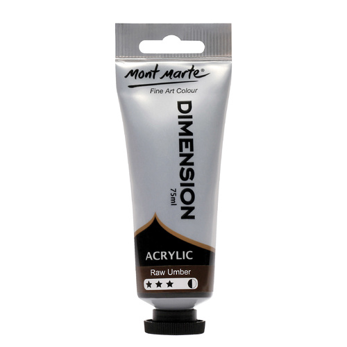 Mont Marte Dimension Acrylic Paint Raw Umber 75ml
