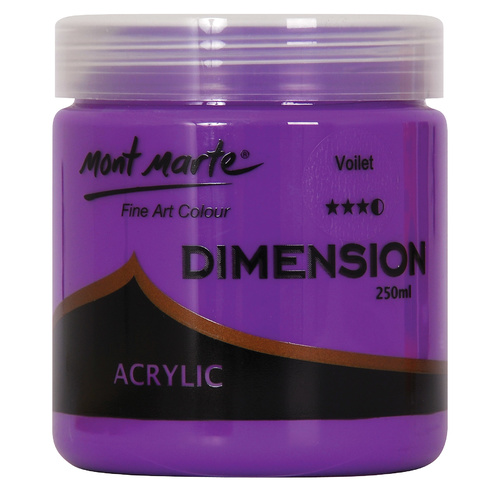 CLEARANCE! Mont Marte Dimension Acrylic Paint Violet 250ml