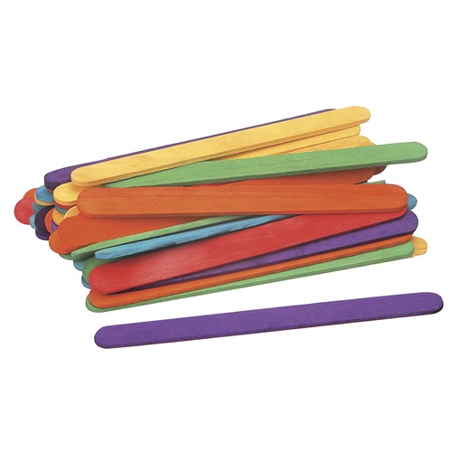  Pop Sticks 11.5cm Assorted Colours Pk 500