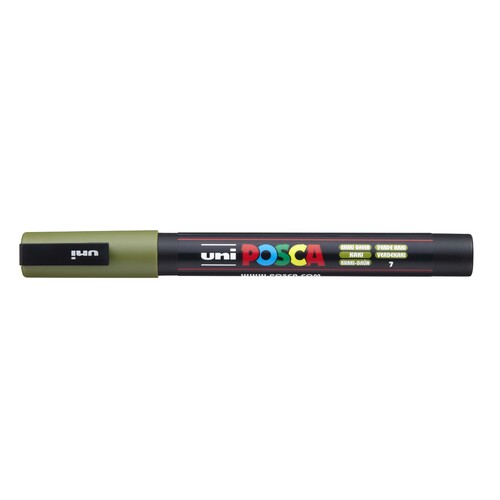 Uni Posca Markers Fine PC-3M 1.3mm Khaki Green