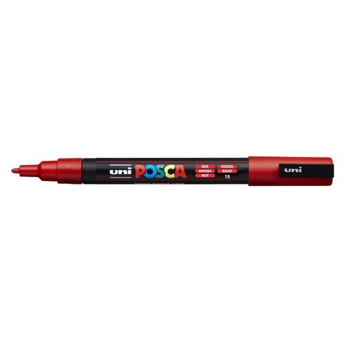 Uni Posca Markers Fine PC-3M 1.3mm Red
