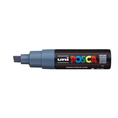 Uni Posca Markers Large PC-8K 8.0mm Slate Grey
