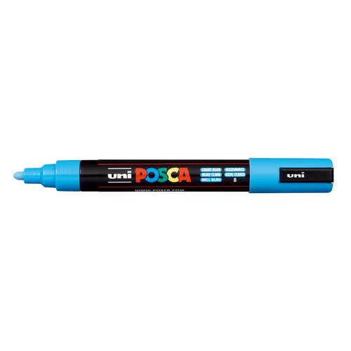 Uni Posca Markers Medium PC-5M 2.5mm Light Blue