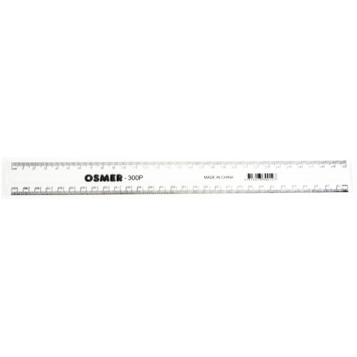 Plastic Clear Ruler 30cm
