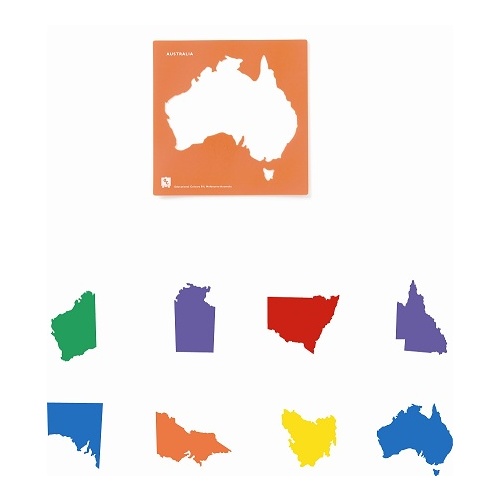 Australian States Map Soft Stencil Set of 8
