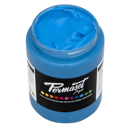 Permaset Aqua Fluorescent Fabric Ink 300ml - Glow Blue
