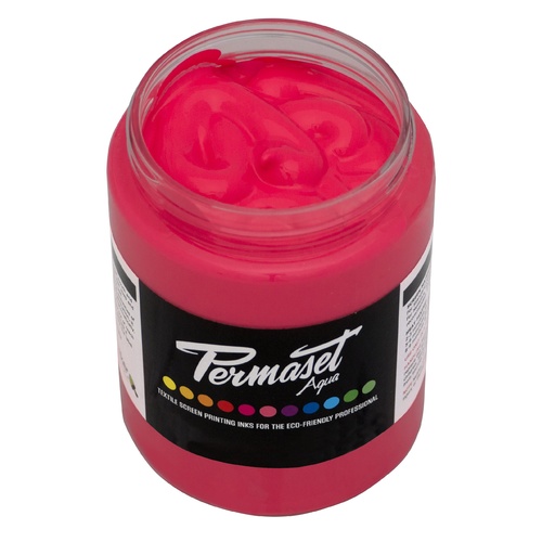 Permaset Aqua Fluorescent Fabric Ink 300ml - Glow Red