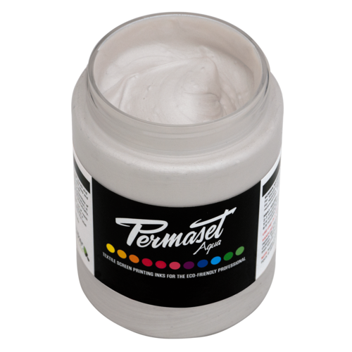 Permaset Aqua Metallic Fabric Ink 300ml - Pearl white