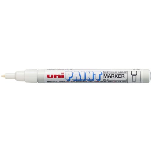 Uni PX-21 Paint Marker Medium Bullet 1.2mm Tip White