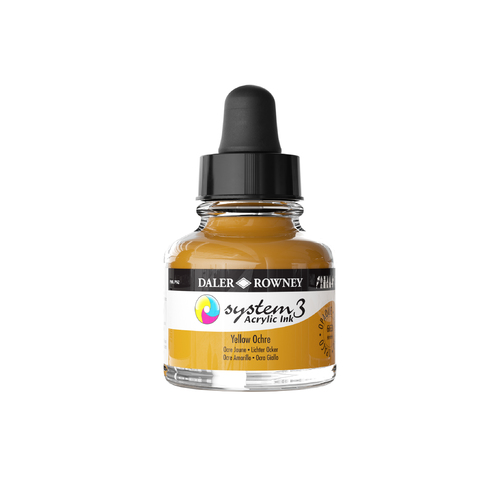 Daler-Rowney System3 Opaque Drawing Ink 29.5mL Yellow Ochre