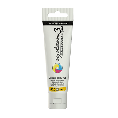 Daler-Rowney System3 Heavy Bodied Acrylic Paint 59ml Cadmium Yellow Hue