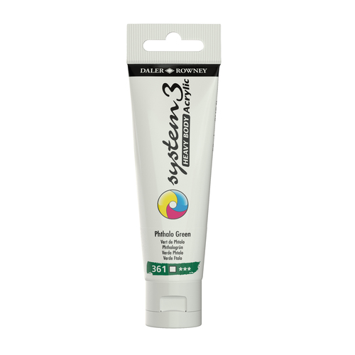 Daler-Rowney System3 Heavy Bodied Acrylic Paint 59ml Pthalo Green