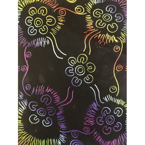 Rainbow Translucent Reveal Scratch Art Pack of 10 A4 Sheets w/ Scrapers