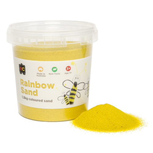 EC Coloured Rainbow Sand - Yellow 1kg